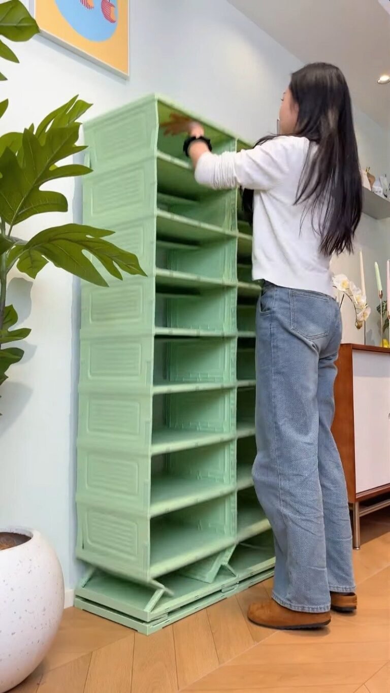 Foldable Multi-Tier Shoe Rack Organizer | Space-Saving Stackable Shoe Storage Shelf for Entryway, Closet & Apartment