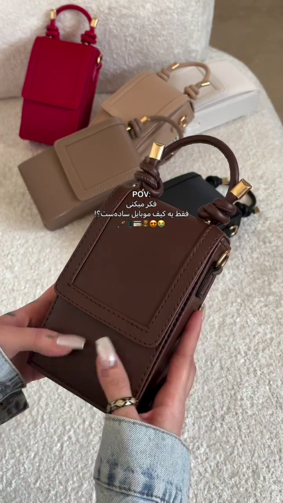 Minimalist Box Style Handbag with Gold-Tone Hardware and Detachable Shoulder Strap - Photo 5